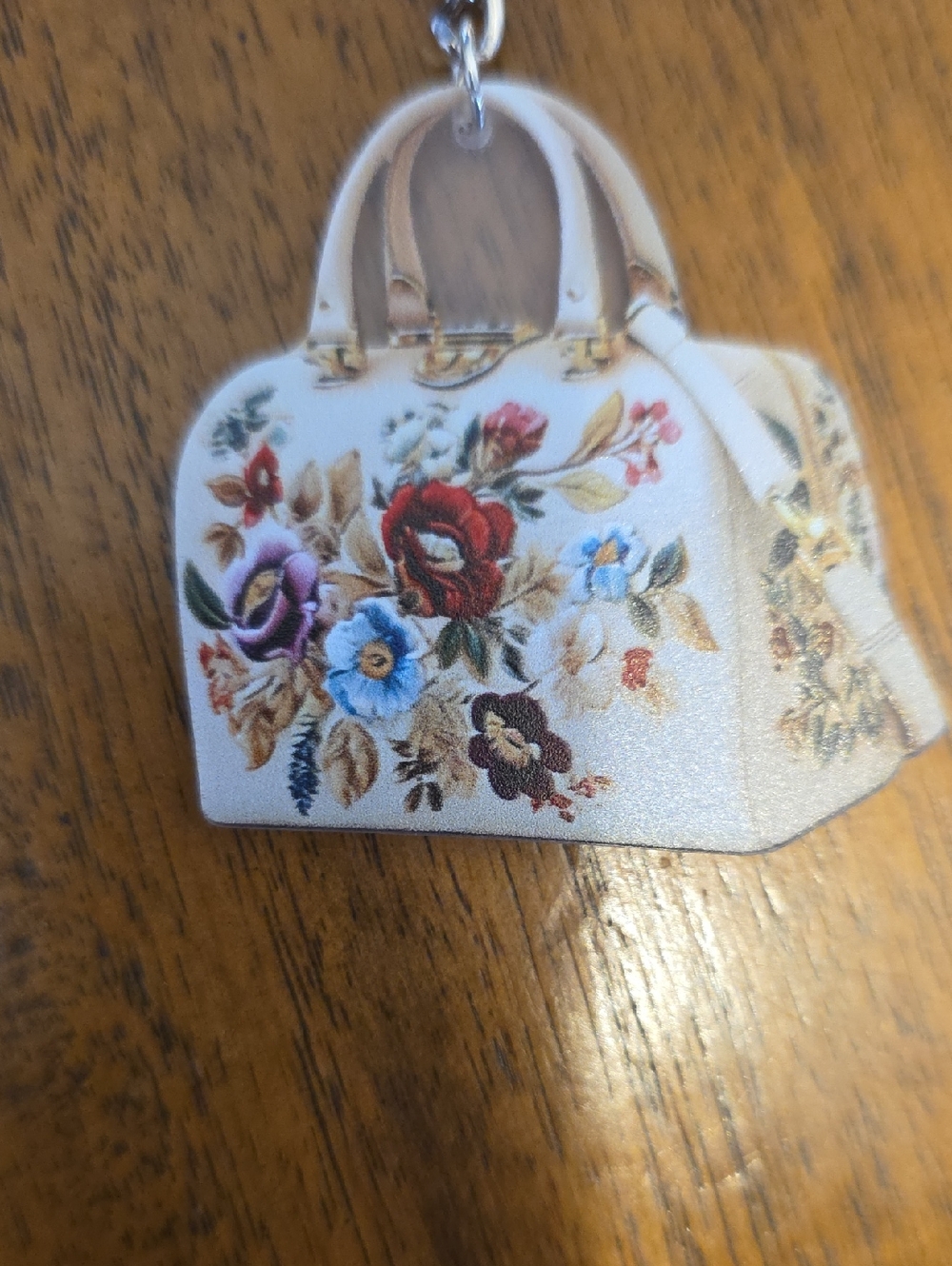 Multicolor Floral Mini Bag Keychain - Women Bags - Picture 2 of 8